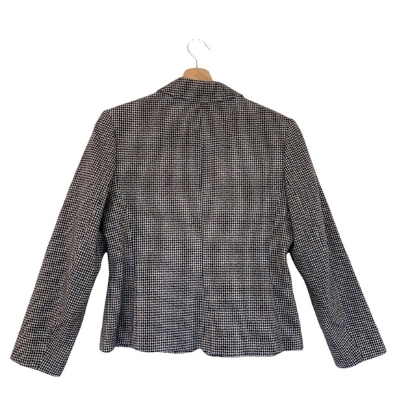 PENDLETON Vintage Shepard Check Plaid Wool Single Breasted Blazer Navy Size 10 - Picture 4 of 9